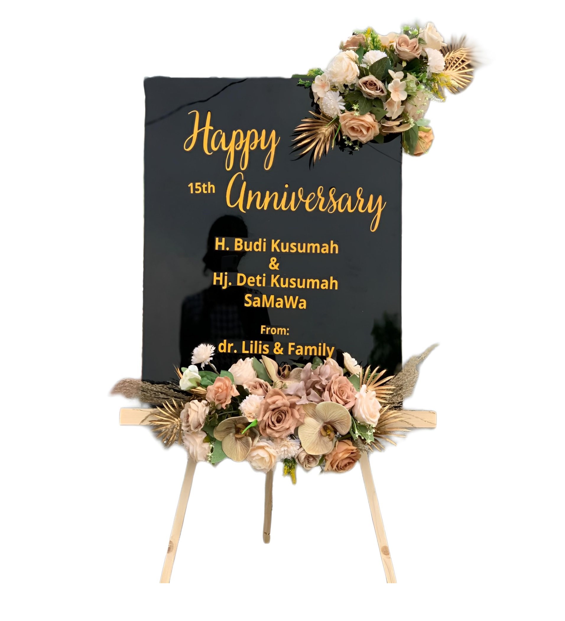 Papan Bunga Akrilik Batuceper